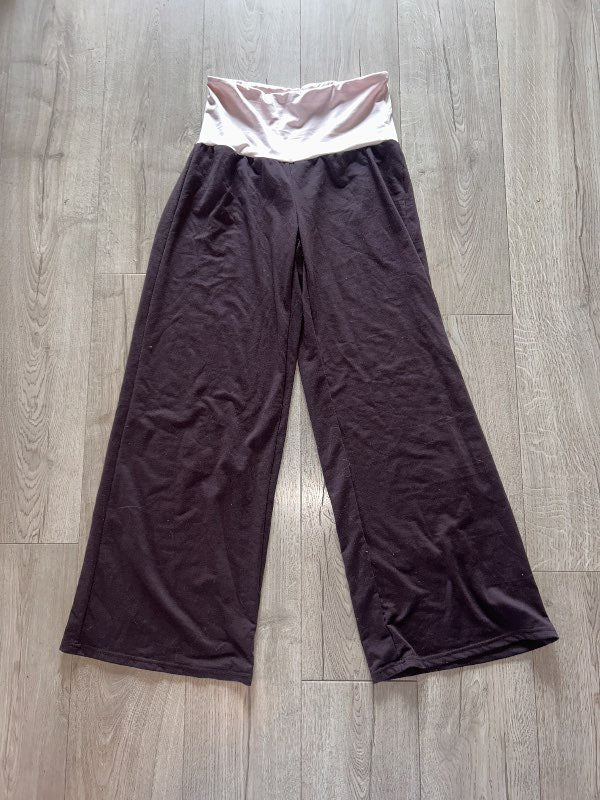 Brúnar fold over buxur