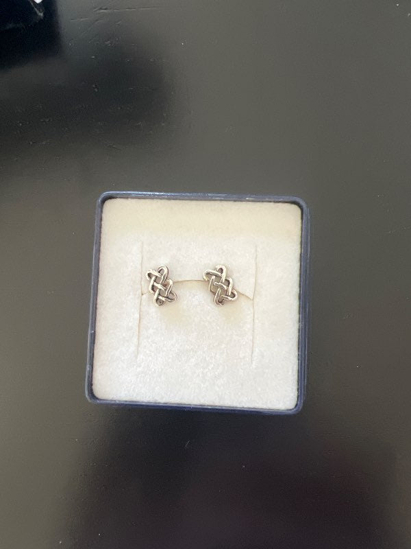 Celtic knot erarrings silver