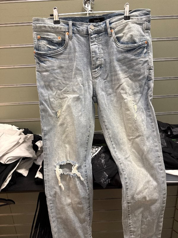 Purple jeans
