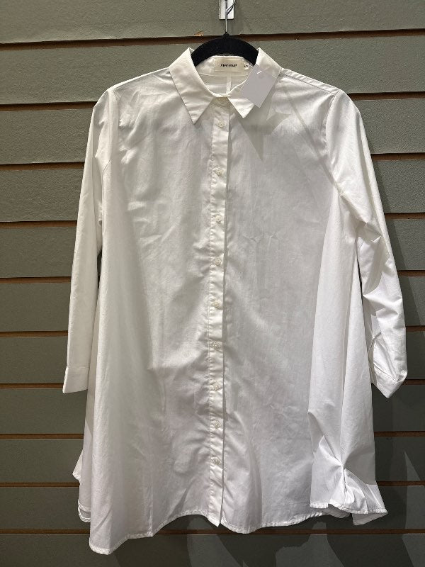 Hvít over shirt skyrta