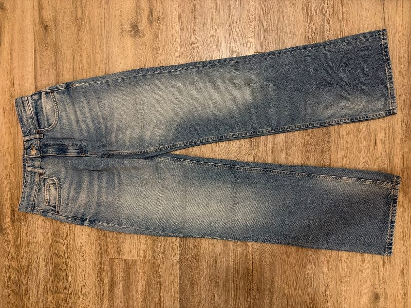 Zara bláar gallabuxur