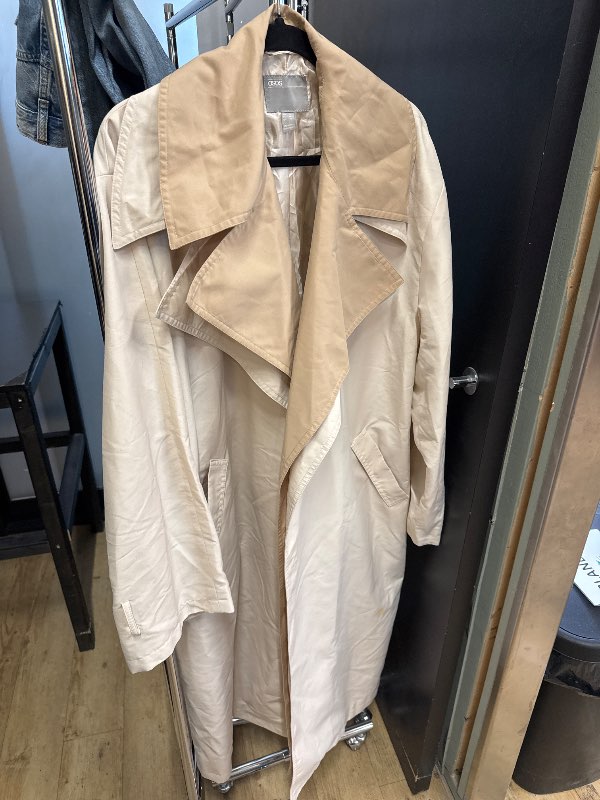 Beige trenchcoat