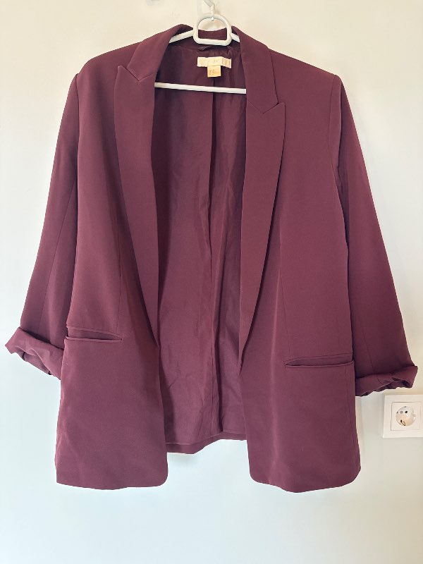 Vínrauður blazer