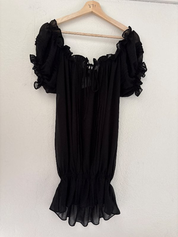 Ruffled off-shoulder bolur