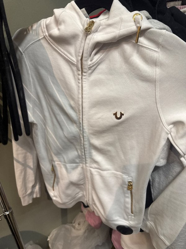 Hvít True Religion Peysa
