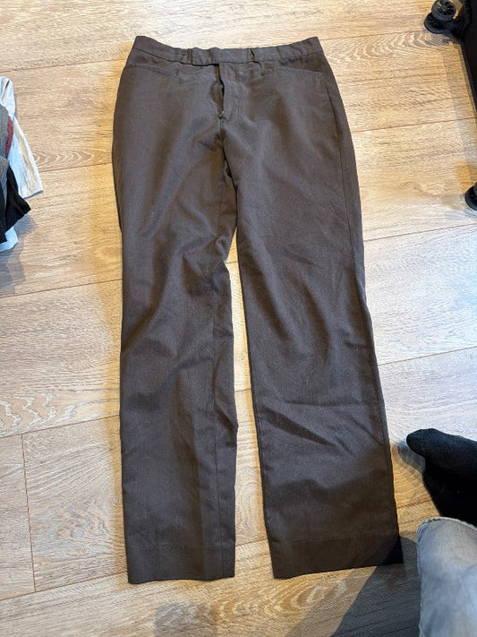 brúnar casual jakkafatabuxur