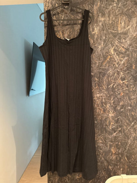 Zara hlýrakjóll svartur ribbed
