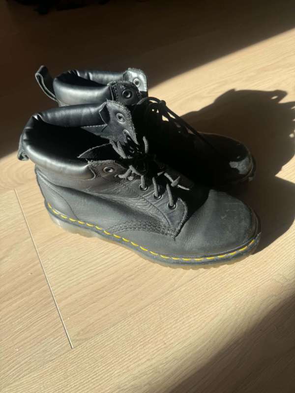 Dr. Martens leðurskór, svartir