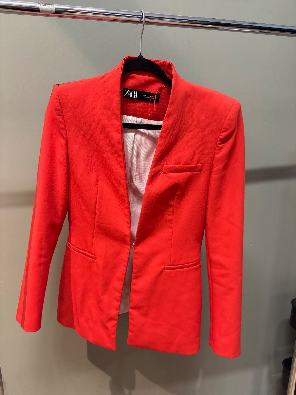 Rauður zara blazer