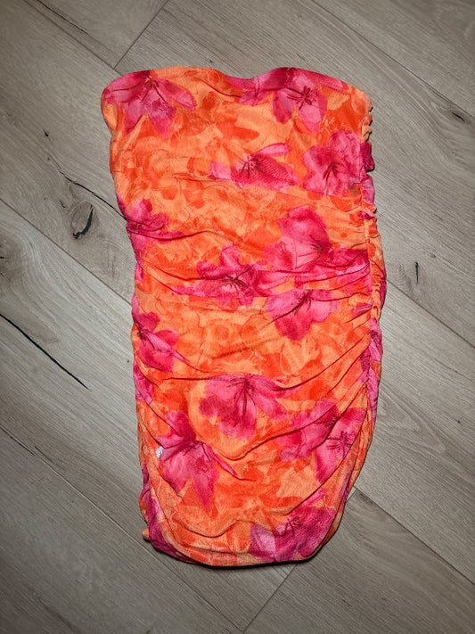 Mini strapless kjóll