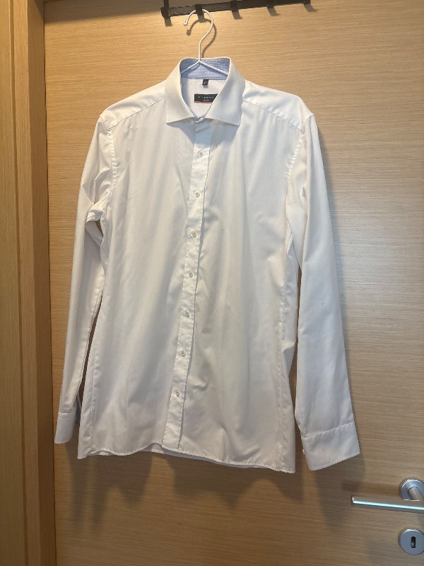 Eterna slim fit hvít skyrta