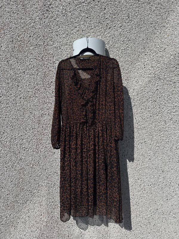 Kjóll leopard zara