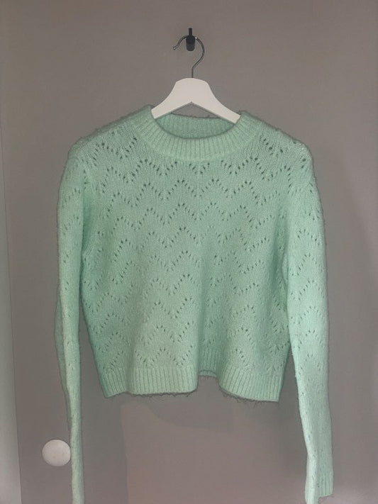 Pieces knitted peysa græn