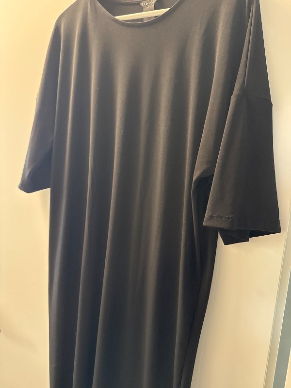 Lindex Svartur plain bolakjóll