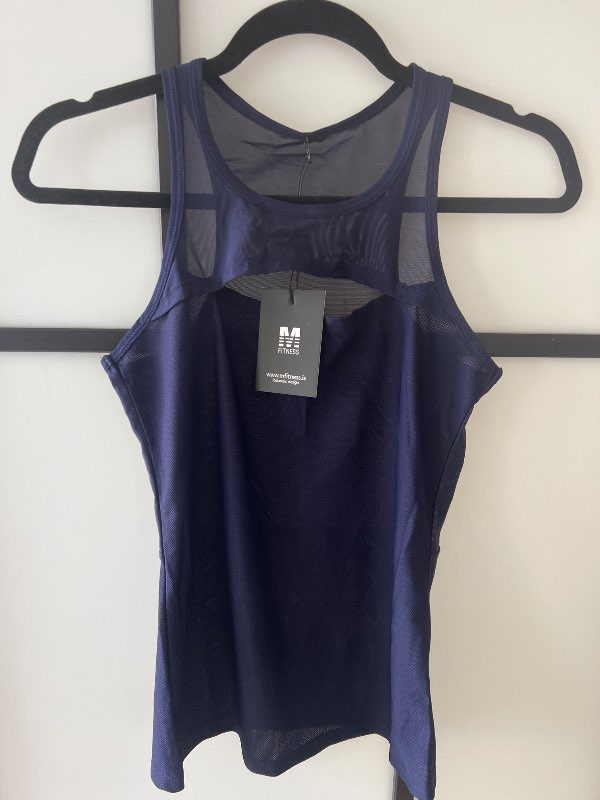 M Fitness navy blue top