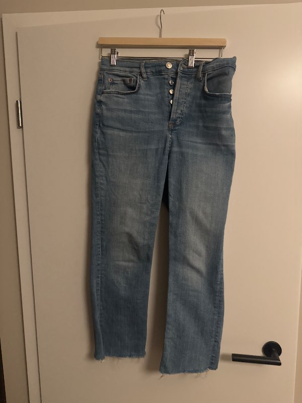 Zara ljósbláar gallabuxur