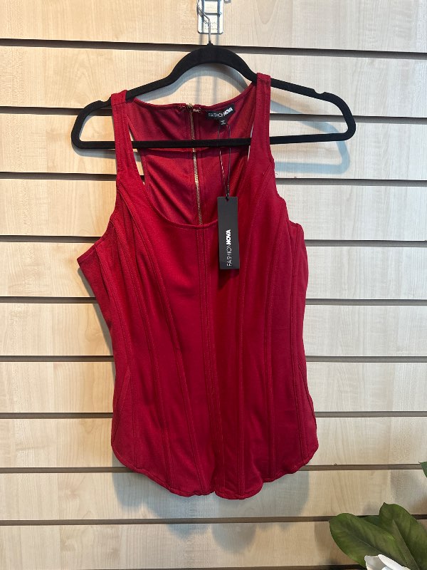 fashion nova rautt korselett