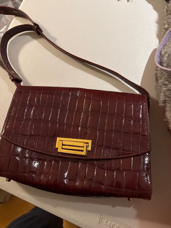 Taska vínrauð vintage