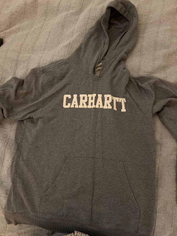 Carhartt grá hettupeysa